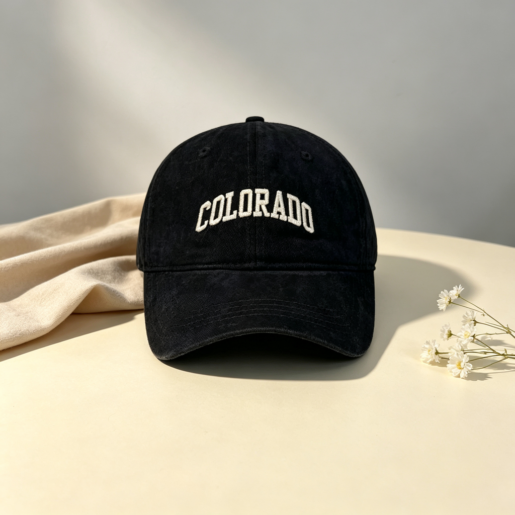 Vintage Letter Embroidered Baseball Cap