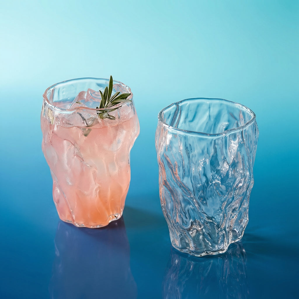 Nordic Irregular Textured Glass Tumbler